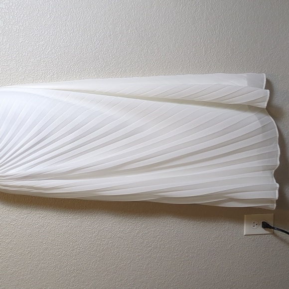 Forever 21 white pleated side cut out one shoulder maxi dress - Picture 14 of 16